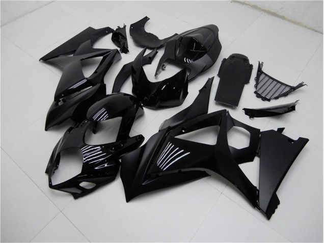 Brillante Negro Mate Carenado Moto Suzuki GSXR 1000 K7 07-08 Brillante Negro Mate Carenado Moto Suzuki GSXR 1000 K7 07-08
