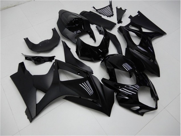 Brillante Negro Mate Carenado Moto Suzuki GSXR 1000 K7 07-08 Brillante Negro Mate Carenado Moto Suzuki GSXR 1000 K7 07-08