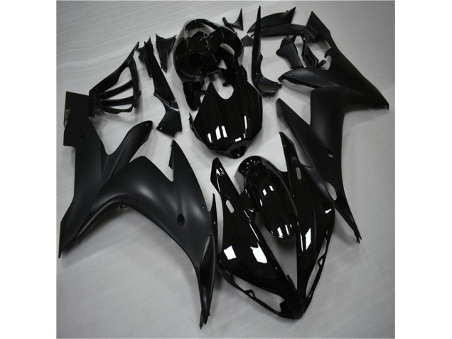 Brillante Negro Mate Carenado Moto Yamaha R1 04-06