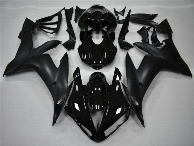 Brillante Negro Mate Carenado Moto Yamaha R1 04-06