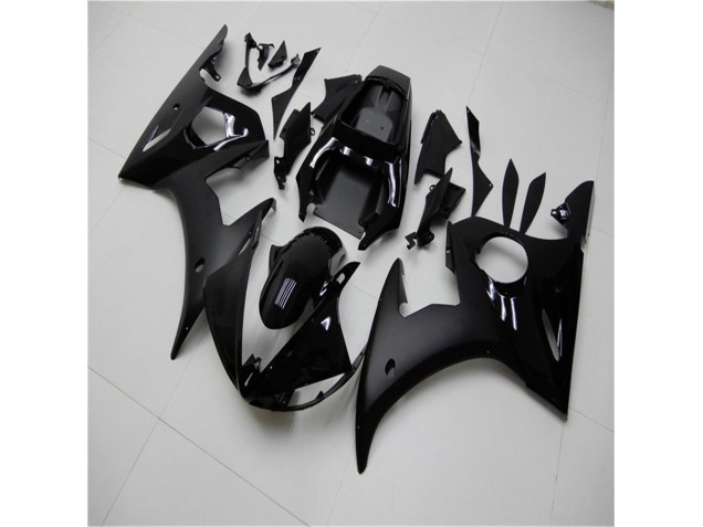 Brillante Negro Mate Carenado Moto Yamaha R6 03-05 Brillante Negro Mate Carenado Moto Yamaha R6 03-05