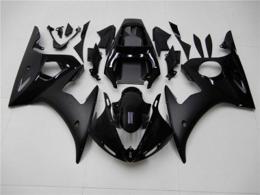 Brillante Negro Mate Carenado Moto Yamaha R6 03-05