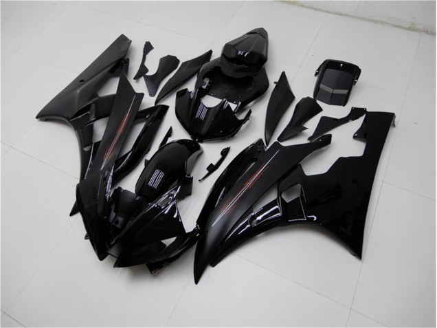 Brillante Negro Mate Carenado Moto Yamaha R6 06-07