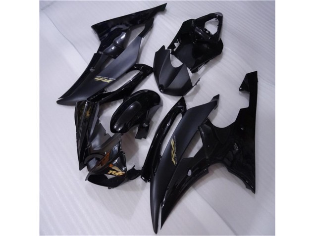 Brillante Negro Mate Carenado Moto Yamaha R6 08-16 Brillante Negro Mate Carenado Moto Yamaha R6 08-16