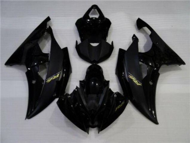 Brillante Negro Mate Carenado Moto Yamaha R6 08-16 Brillante Negro Mate Carenado Moto Yamaha R6 08-16
