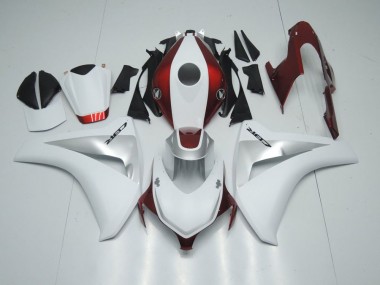 Caramelo Rojo Blanco & Plata Carenado Moto Honda CBR 1000 RR 08-11