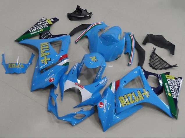 Claro Azul Rizla Carenado Moto Suzuki GSXR 1000 K7 07-08 Claro Azul Rizla Carenado Moto Suzuki GSXR 1000 K7 07-08