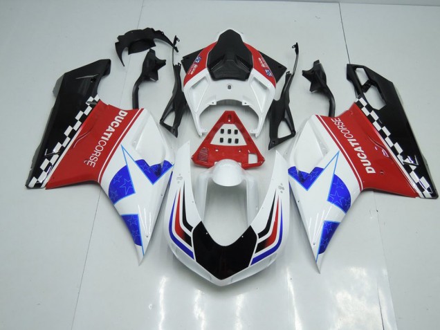 Estrella ABS Carenado Motocicleta Ducati 848 1098 1198 07-14 Estrella ABS Carenado Motocicleta Ducati 848 1098 1198 07-14