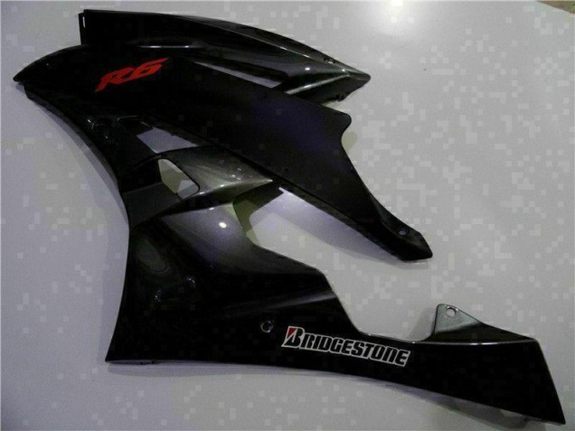 Gris Negro Kits Completo Carenado Moto Yamaha R6 06-07 Gris Negro Kits Completo Carenado Moto Yamaha R6 06-07