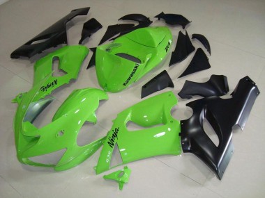 Lime Verde Carenado Moto Kawasaki ZX6R 05-06