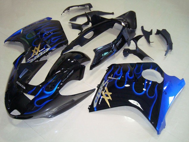 Llama azul negra Carenado Moto Honda CBR 1100 XX Blackbird 96-07 Llama azul negra Carenado Moto Honda CBR 1100 XX Blackbird 96-07