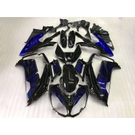 Llama azul negra Carenado Moto Kawasaki EX650 12-16