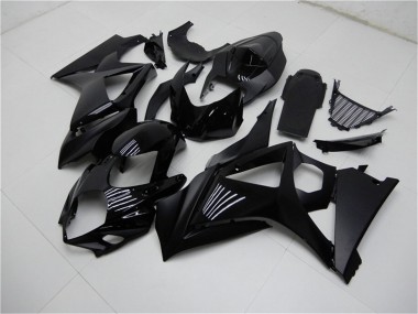 Carenado Moto Suzuki GSXR 1000 2007-2008 - Negro Brillante Negro Mate No Calcomanía