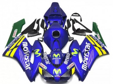Carenado Moto Honda CBR1000RR 2004-2005 - Azul Amarillo Verde MoviStar Rojo Castrol