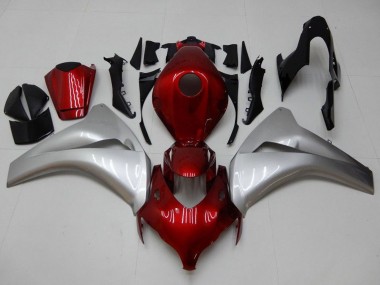 Carenado Moto Honda CBR1000RR 2008-2011 - Plata Rojo Granate