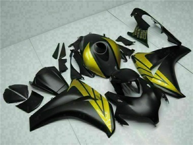 Carenado Moto Honda CBR1000RR 2008-2011 - Negro Mate Oro