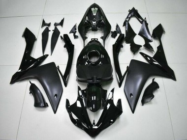 Carenado Moto Yamaha YZF R1 2007-2008 - Negro Brillante Negro Mate
