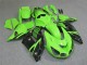 Carenados Moto Kawasaki ZX14R ZZR1400 2006-2011 - Verde Negro Brillante