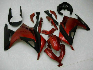 Carenado Moto Kawasaki Ninja 300 EX300R 2013-2024 - Rojo Negro