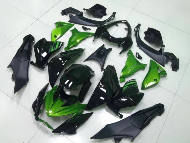 Carenados Moto Kawasaki Z800 2013-2018 - Verde Negro Brillante