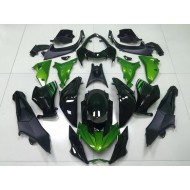 Carenados Moto Kawasaki Z800 2013-2018 - Verde Negro Brillante