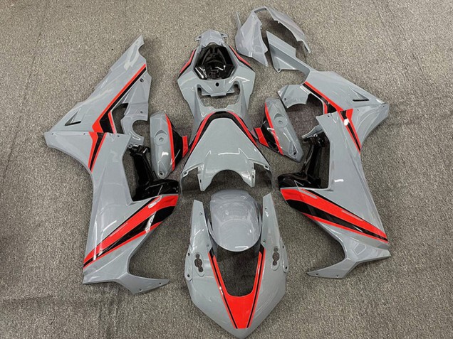Carenado Moto Honda CBR1000RR 2017-2023 - Nardo Gris Rojo Raya