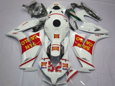 Carenado Moto Honda CBR1000RR 2012-2016 - Blanco Rojo Amarillo San Carlo