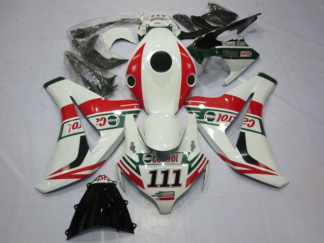Carenado Moto Honda CBR1000RR 2008-2011 - Blanco Rojo Verde Castrol 111