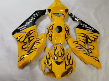 Carenado Moto Honda CBR1000RR 2012-2016 - Amarillo Negro Llama