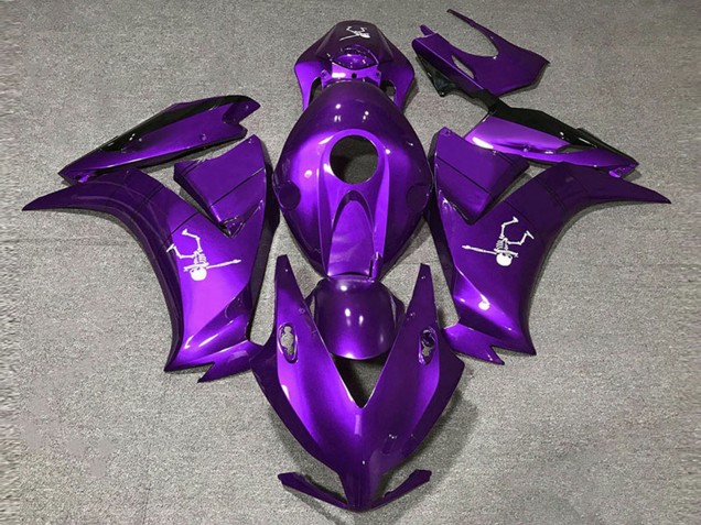Carenado Moto Honda CBR1000RR 2012-2016 - Púrpura Profundo Negro Brillante