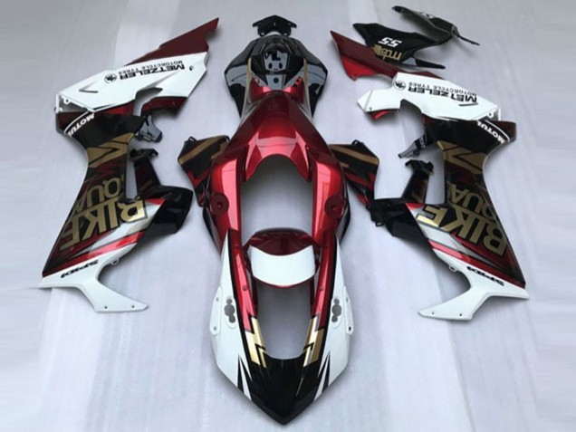 Carenado Moto Honda CBR1000RR 2017-2023 - Blanco Rojo Profundo Negro Brillante
