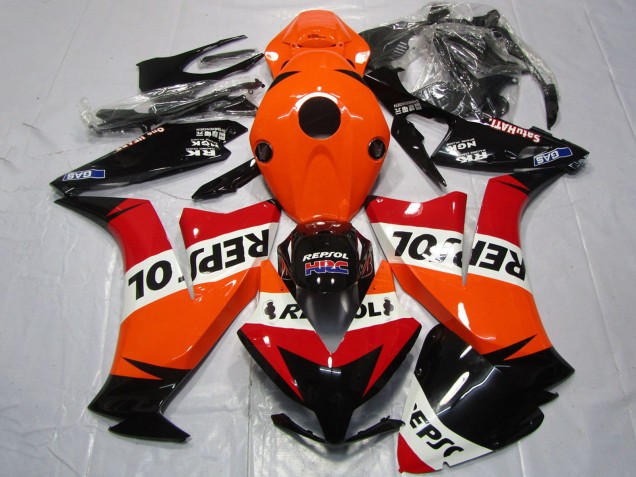 Carenado Moto Honda CBR1000RR 2012-2016 - Naranja Blanco Rojo Negro Brillante Repsol