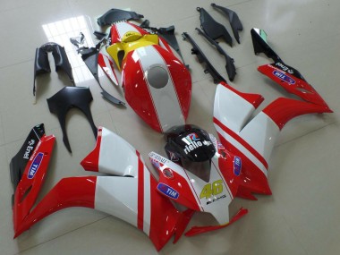 Carenado Moto Honda CBR1000RR 2012-2016 - Blanco Rojo Amarillo Azul Ducati Estilo
