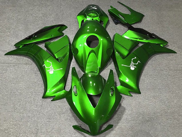 Carenado Moto Honda CBR1000RR 2012-2016 - Verde Eléctrico Negro Brillante