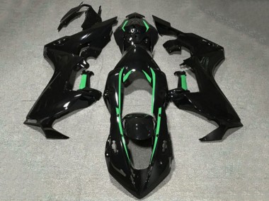 Carenado Moto Honda CBR1000RR 2017-2023 - Negro Brillante Verde Bosque Línea