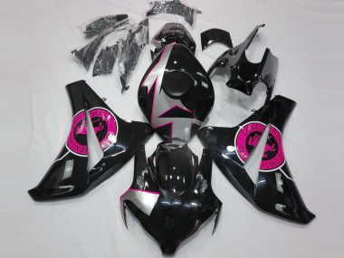 Carenado Moto Honda CBR1000RR 2008-2011 - Plata Rosa Negro Brillante