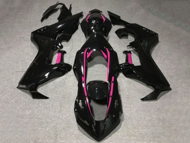 Carenado Moto Honda CBR1000RR 2017-2023 - Negro Brillante Rosa Línea