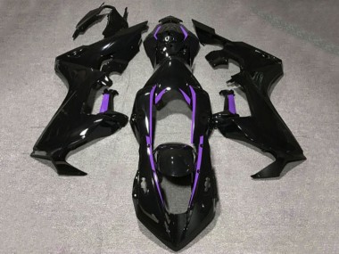 Carenado Moto Honda CBR1000RR 2017-2023 - Negro Brillante Púrpura Línea
