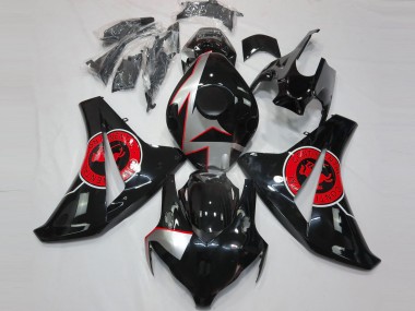 Carenado Moto Honda CBR1000RR 2008-2011 - Plata Rojo Negro Brillante