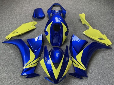 Carenado Moto Honda CBR1000RR 2012-2016 - Azul Alta Visibilidad Amarillo