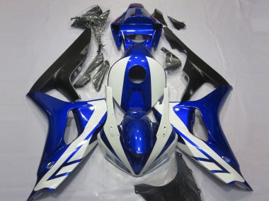 Carenados Moto Honda CBR1000RR 2006-2007 - Azul Blanco Negro Mate
