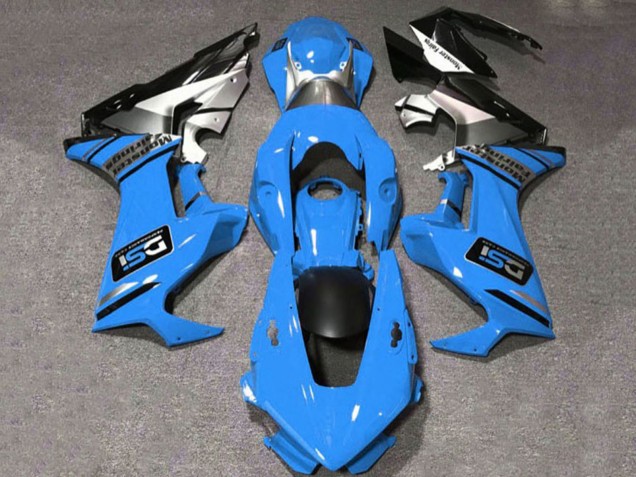 Carenado Moto Honda CBR1000RR 2017-2023 - Azul Blanco Plata Negro Brillante DSI