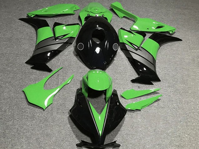Carenado Moto Honda CBR1000RR 2012-2016 - Verde Gris Negro Brillante