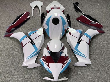 Carenado Moto Honda CBR1000RR 2012-2016 - Blanco Azul Claro Rojo Granate