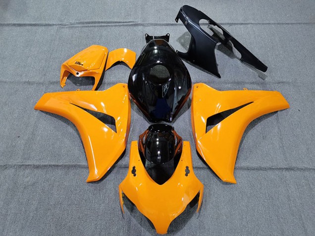 Carenado Moto Honda CBR1000RR 2008-2011 - Naranja Brillante Negro Brillante