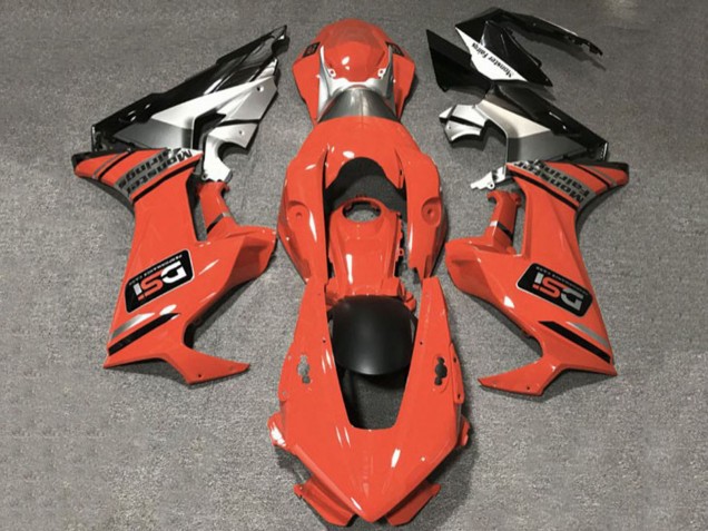 Carenado Moto Honda CBR1000RR 2017-2023 - Naranja Blanco Plata Negro Brillante DSI