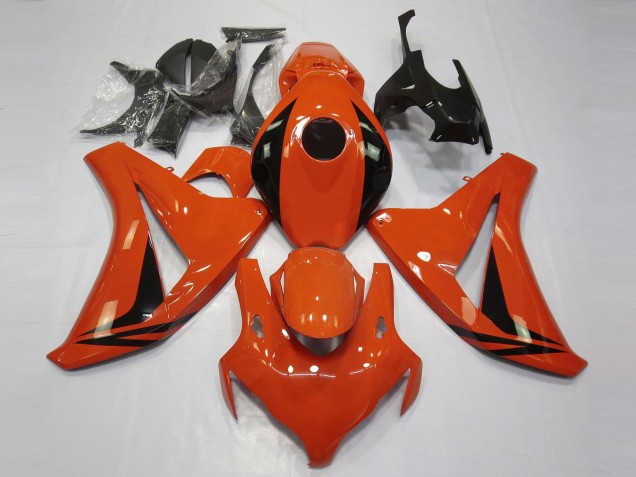 Carenado Moto Honda CBR1000RR 2008-2011 - Naranja Negro Brillante OEM Estilo