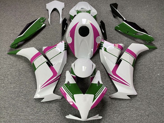 Carenado Moto Honda CBR1000RR 2012-2016 - Blanco Rosa Verde Negro
