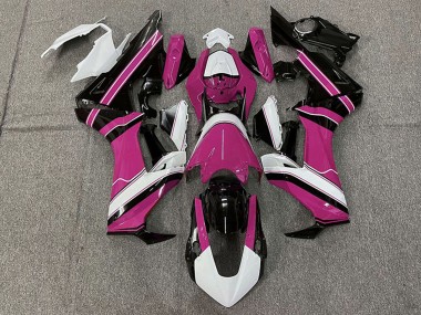 Carenado Moto Honda CBR1000RR 2017-2023 - Blanco Rosa Negro Brillante
