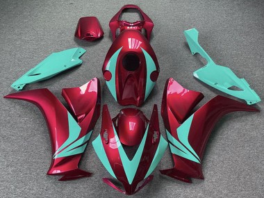 Carenado Moto Honda CBR1000RR 2012-2016 - Rojo Azul Verdoso